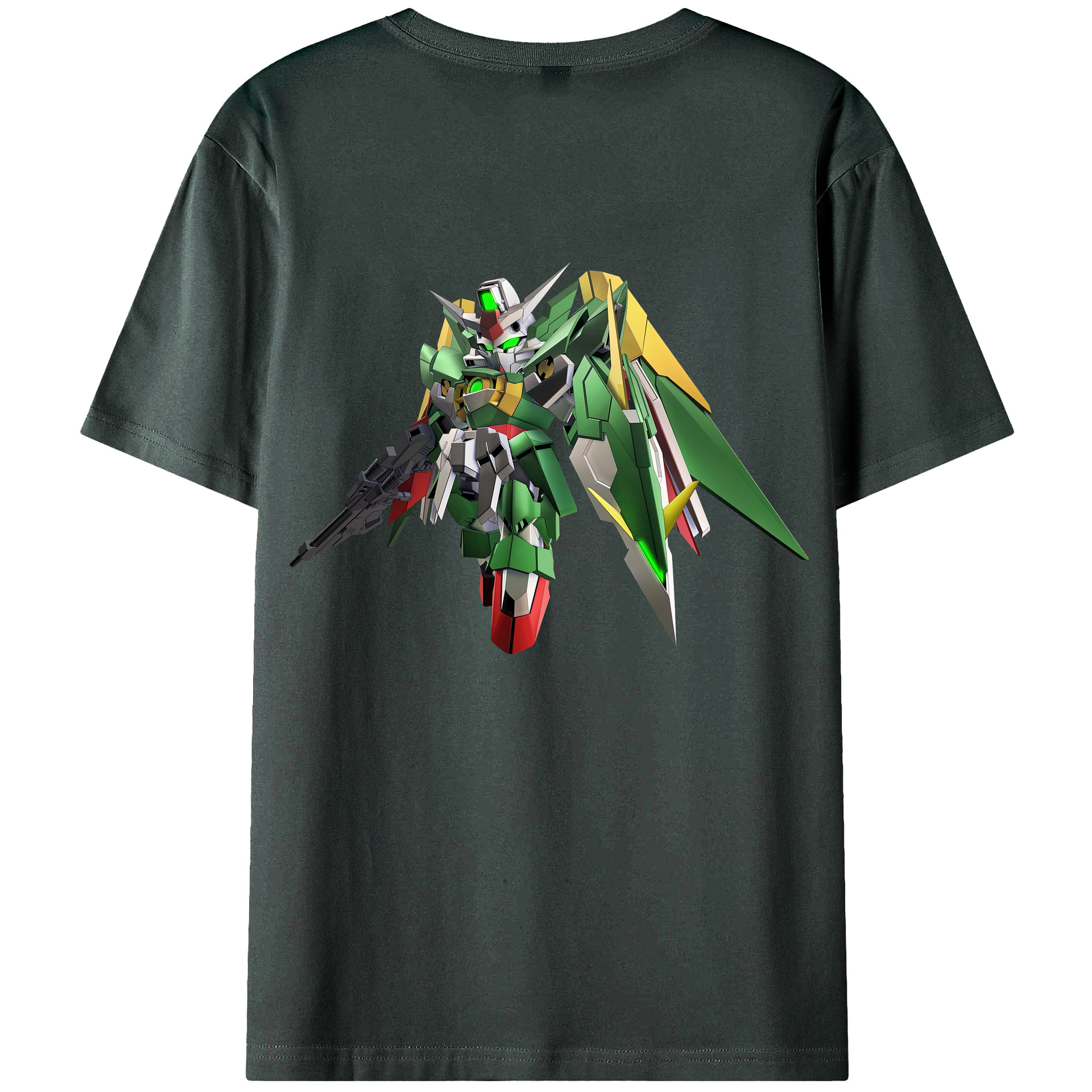 （画像用） 機動戦士ガンダム Mobile Suit Gundam 綿100％ メンズ半袖Tシャツ（バックプリント） 通気性
